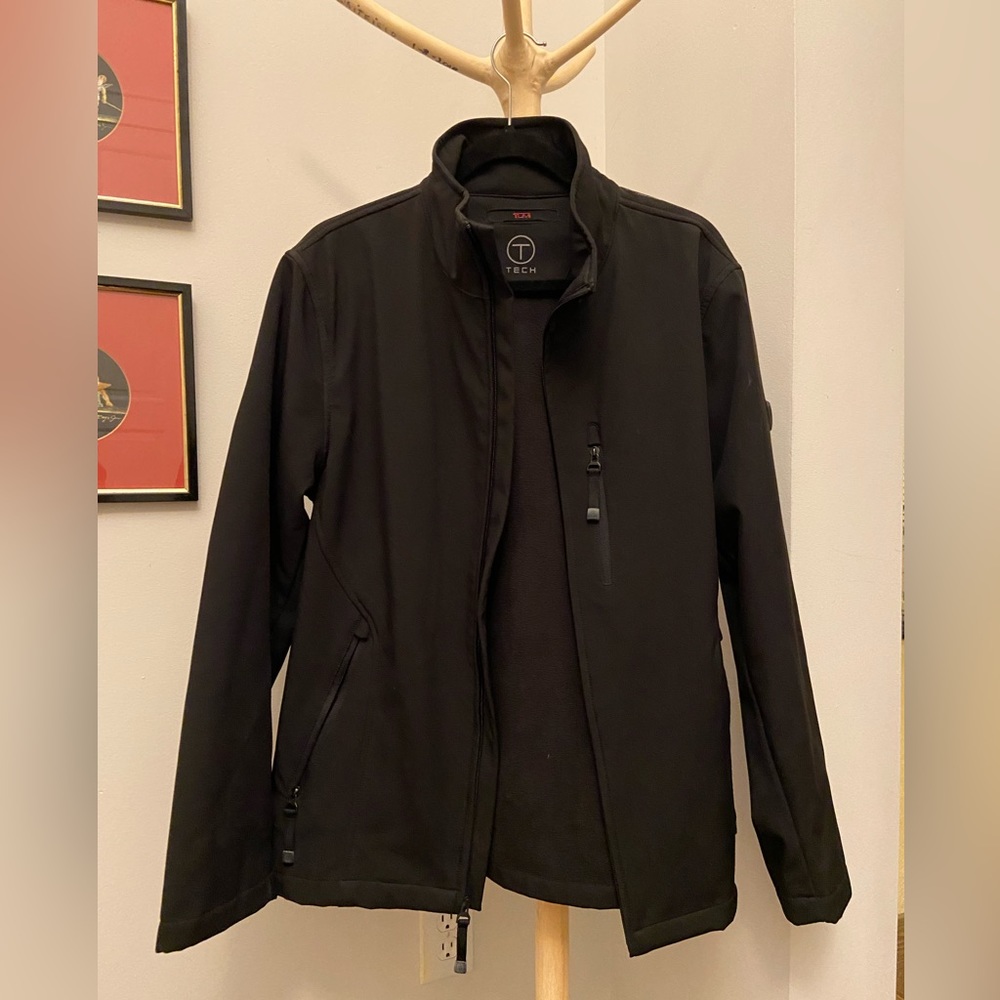 SALE-Tumi Tech sleek black jacket, M - Picture 4 of 15